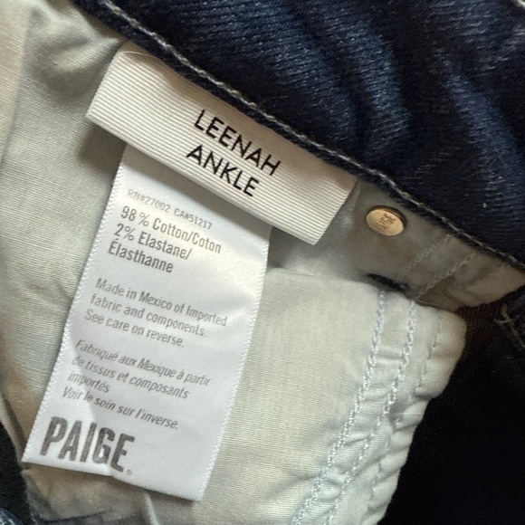 Like New Paige Leenah Ankle Jeans - Picture 4 of 7